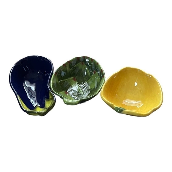 2005 Boston Warehouse Corp Vegetable Serving Dishes Ceramic Pottery Veggie Bowls - Picture 3 of 11